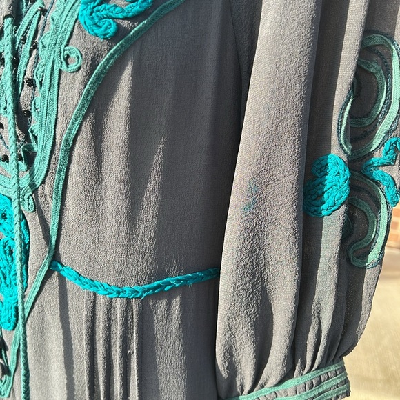 Nanette Lepore grey and teal  dress size 6, - Picture 12 of 12